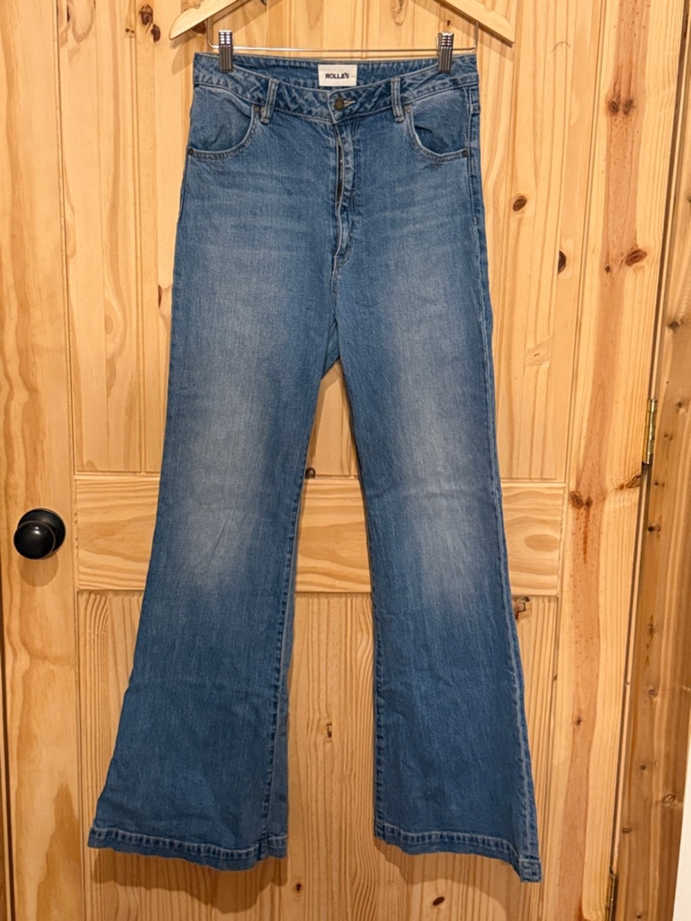 ROLLA'S east coast flare Medium Blue Wide-Leg Jeans
